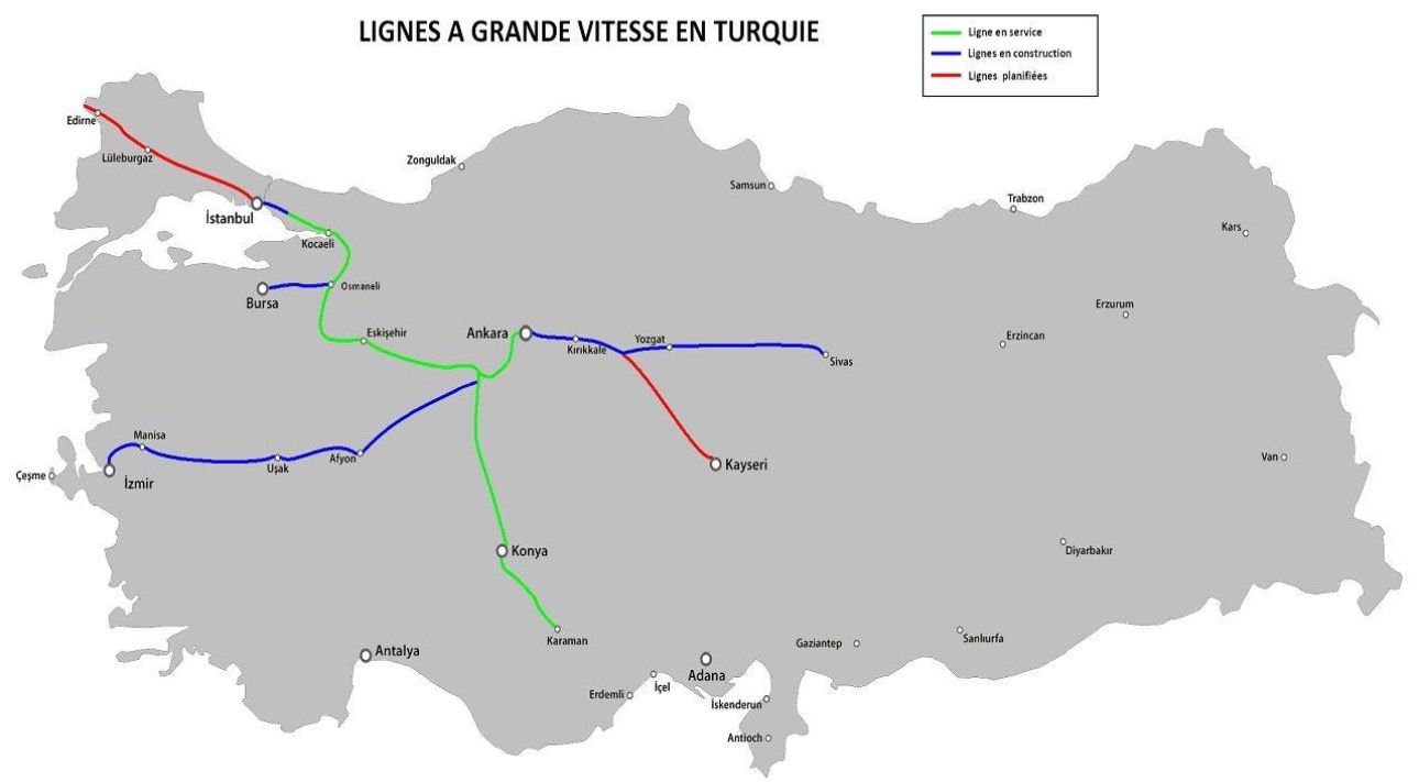 High Speed Rail Map 1